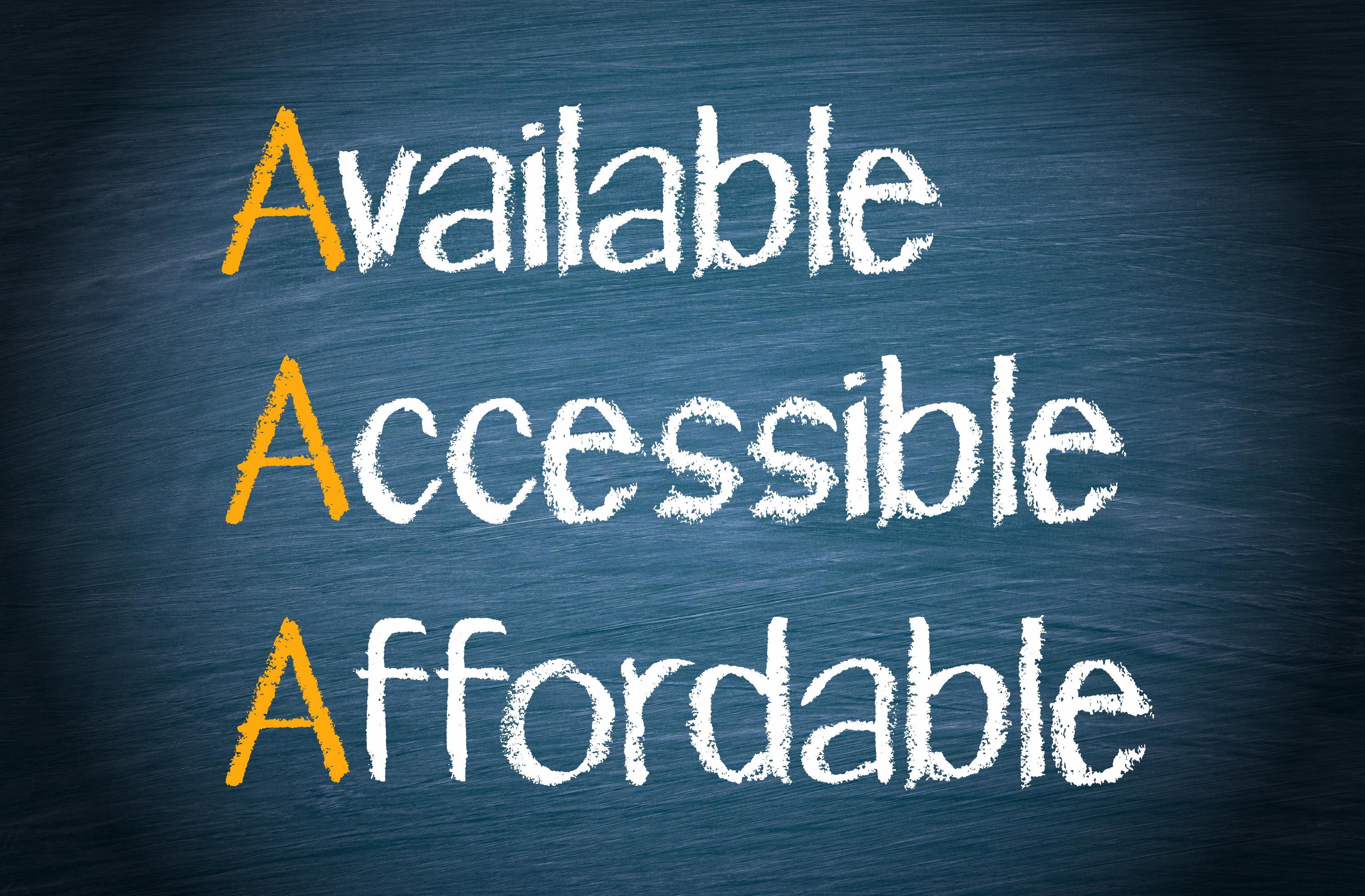 available accessible affordable housing
